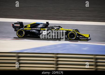 03 RICCIARDO Daniel (aus), Renault F1 Team RS20, in azione durante il Gran Premio Rolex Sakhir 2020 di Formula 1, dal 4 al 6 dicembre 2020 sul circuito Internazionale del Bahrain, a Sakhir, Bahrain - Foto Florent Gooden/DPPI/LM Foto Stock