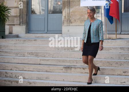 L'ex ministro francese dell'ambiente Elisabeth ha tenuto in attesa del nuovo ministro presso il Ministero della transizione ecologica e solidale all'Hotel de Roquelaure di Parigi, Francia, il 7 luglio 2020. Foto di Julie Sebadelha/ABACAPRESS.COM Foto Stock