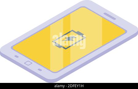 Icona di riparazione del tablet. Isometrica dell'icona vettoriale di riparazione del tablet per il web design isolato su sfondo bianco Illustrazione Vettoriale