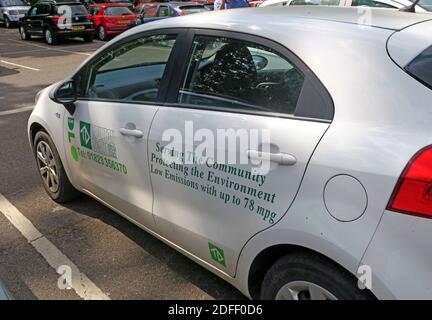 Taunton Deane Borough Council, van, low emission, vehicle, Taunton, Somerset, South West, England, UK Foto Stock