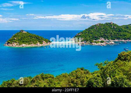 La maggior parte delle spiagge bellissime. Koh Nang Yuan spiaggia vicino a Koh Tao Koh in Thailandia Surat Thani. Foto Stock