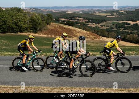 Handout. Settima tappa del Tour de France 2020, Millau / Lavaur in Francia il 4 settembre 2020. Foto di Alex Broadway/ASO via ABACAPRESS.COM Foto Stock