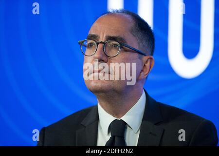 Presidente del Museo del Louvre Jean-Luc Martinez alla vetta della Grand Paris a Parigi, Francia, il 29 settembre 2020. Foto di Raphael Lafargue/ABACAPRESS.COM Foto Stock