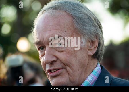 U.S. Democratic Massachusetts Senator Edward Markey, Boston, Massachusetts, USA, 4 novembre 2020. Il senatore liberale Markey è diventato l’unico candidato a sconfiggere un Kennedy in un’elezione del Massachusetts (primaria) e l’ex presidente Markey ha poi sconfitto il suo avversario repubblicano, Kevin o’Conner nelle elezioni generali del 2020. Foto Stock