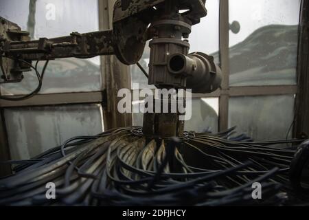 Autolavatrice con rulli, veicoli per la pulizia e macchinari Foto Stock