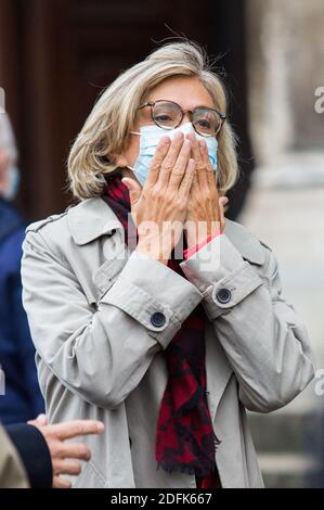 Valerie Pecresse ai funerali dell'autore francese Denis Tillinac nella chiesa di Saint-Francois-Xavier il 02 ottobre 2020 a Parigi, Francia. Foto di Nasser Berzane/ABACAPRESS.COM Foto Stock