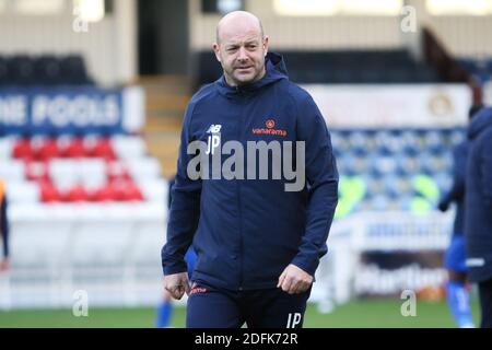 Hartlepool, Regno Unito. 05 dicembre 2020. Hartlepool United Assistant Manager, Joe Parkinson, visto prima del gioco Vanarama National League tra Hartlepool United e Boreham Wood a Victoria Park in Hartlepool Credit: SPP Sport Press Photo. /Alamy Live News Foto Stock