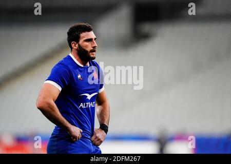 Il capitano francese Charles Ollivon (fra) durante il Rugby Test Match Francia vs Galles a Stade de France, Saint Denis, Francia il 24 ottobre 2020. Foto di Julien Poupart/ABACAPRESS.COM Foto Stock