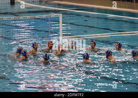 Savona, Italia. 05 dicembre 2020. Team mediterranei durante Rari Nantes Savona vs CE mediterranei, LEN Euro Cup Waterpolo match a savona, Italia, Dicembre 05 2020 Credit: Independent Photo Agency/Alamy Live News Foto Stock