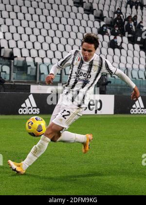 Torino, Italia. 5 dicembre 2020. Torino, Italia, stadio Allianz, 05 dicembre 2020, 22 Federico Chiesa (JUVENTUS FC) durante Juventus FC vs Torino - Calcio italiano Serie A match Credit: Claudio Benedetto/LPS/ZUMA Wire/Alamy Live News Foto Stock