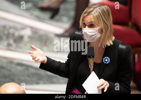 Il ministro francese dell'industria giovanile Agnes Pannier-Runacher partecipa a una sessione di interrogazioni rivolte al governo all'Assemblea nazionale francese, il 10 novembre 2020, a Parigi, Francia. Foto di David Niviere/ABACAPRESS.COM Foto Stock