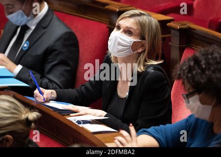 Il ministro francese dell'industria giovanile Agnes Pannier-Runacher partecipa a una sessione di interrogazioni rivolte al governo all'Assemblea nazionale francese, il 10 novembre 2020, a Parigi, Francia. Foto di David Niviere/ABACAPRESS.COM Foto Stock