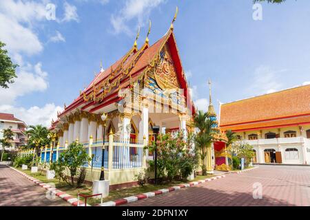 Wat Putta Mongkon nel centro storico di Phuket, Thailandia Foto Stock