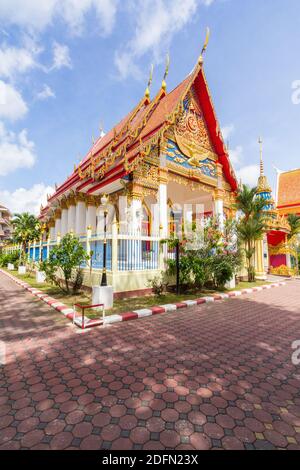 Wat Putta Mongkon nel centro storico di Phuket, Thailandia Foto Stock