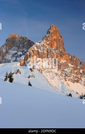 Cima della pala, 3184 m, Dolomiti, Alto Adige, Italia Foto Stock
