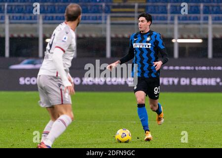 Alessandro Bastoni (FC Inter) in occasione del FC Internazionale vs Bologna Calcio, Serie a di Calcio Italiana, Milano, Italia, 05 - Photo .LM/Luca Rossini Foto Stock