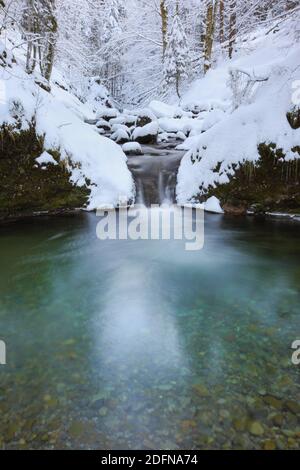 Fiume Urnaesch, Urnaesch, Appenzell, Svizzera Foto Stock