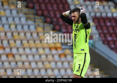 Richard ODonnell 1 di Bradford City reagisce durante il gioco Foto Stock