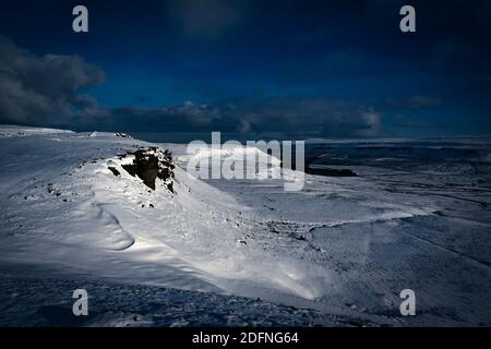 Le Yorkshire Dales in inverno, Langstrothdale Foto Stock