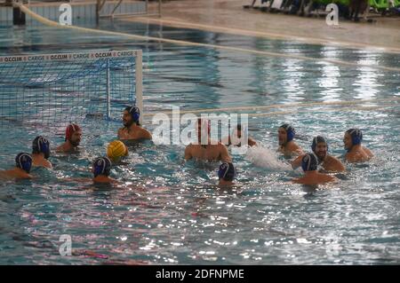 Savona, Italia. 6 dicembre 2020. Team Mediterrani durante Potsdam vs Mediterrani, LEN Euro Cup Waterpolo match a savona, Italia, dicembre 06 2020 Credit: Independent Photo Agency/Alamy Live News Foto Stock