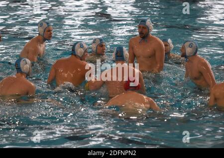 Savona, Italia. 6 dicembre 2020. Team Potsdam durante Potsdam vs Mediterrani, LEN Euro Cup Waterpolo match a savona, Italia, dicembre 06 2020 Credit: Independent Photo Agency/Alamy Live News Foto Stock