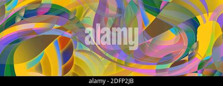 splendido sfondo geometrico astratto colorato con forme colorate Foto Stock