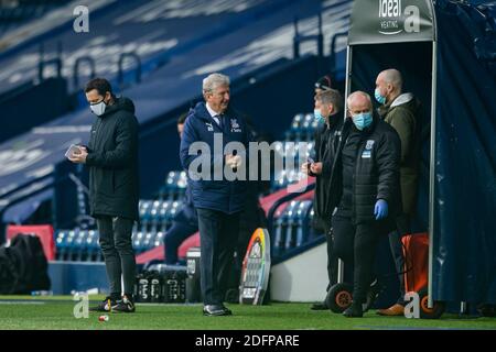 WEST BROMWICH, INGHILTERRA. IL 6 DICEMBRE Roy Hodgson, direttore del Crystal Palace, durante la partita della Premier League tra West Bromwich Albion e Crystal Palace a Hawthorns, West Bromwich, domenica 6 dicembre 2020. (Credit: Leila Coker | MI News)WEST BROMWICH, INGHILTERRA. IL 6 DICEMBRE durante la partita della Premier League tra West Bromwich Albion e Crystal Palace a Hawthorns, West Bromwich, domenica 6 dicembre 2020. (Credit: Leila Coker | MI News) Credit: MI News & Sport /Alamy Live News Foto Stock