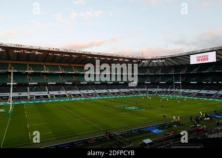 Twickenham, Londra, Regno Unito. 6 Dicembre 2020. International Rugby, Autumn Nations Cup, England contro France; veduta generale di Inside Twickenham Stadium durante il 2 ° tempo di credito: Action Plus Sport / Alamy Live News Foto Stock