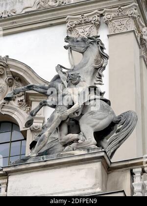 Festetics Palace, Keszthely (situato sulla riva occidentale del Lago Balaton), Zala contea, Ungheria, Magyarország, Europa Foto Stock