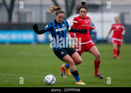 Milano, Italia. 6 Dicembre 2020. Milano, Italia, Stadio Felice Chinetti, 06 dicembre 2020, gloria Marinelli (FC Internazionale) durante FC Internazionale vs Accademia San Marino - Calcio italiano Serie A Donna Match Credit: Francesco Scaccianoce/LPS/ZUMA Wire/Alamy Live News Foto Stock