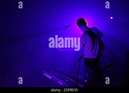 Louis Delort si esibisce dal vivo al Cafe de la danse di Parigi, in Francia, il 29 settembre 2018. Foto di Alain Apaydin/ABACAPRESS.COM Foto Stock