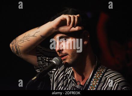 Louis Delort si esibisce dal vivo al Cafe de la danse di Parigi, in Francia, il 29 settembre 2018. Foto di Alain Apaydin/ABACAPRESS.COM Foto Stock