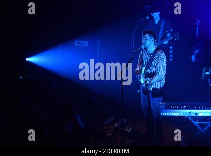 Louis Delort si esibisce dal vivo al Cafe de la danse di Parigi, in Francia, il 29 settembre 2018. Foto di Alain Apaydin/ABACAPRESS.COM Foto Stock