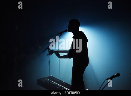 Louis Delort si esibisce dal vivo al Cafe de la danse di Parigi, in Francia, il 29 settembre 2018. Foto di Alain Apaydin/ABACAPRESS.COM Foto Stock