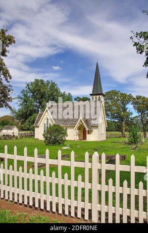 Henry Williams' chiesa della Santa Trinità, Pakaraka, regione di Northland, Isola del nord, Nuova Zelanda Foto Stock