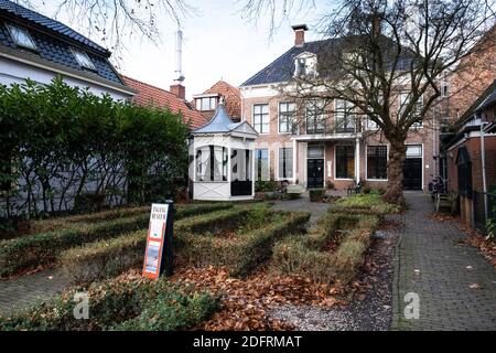 Ingresso al Museum Stad Appingedam con giardino a Groningen, Paesi Bassi Foto Stock