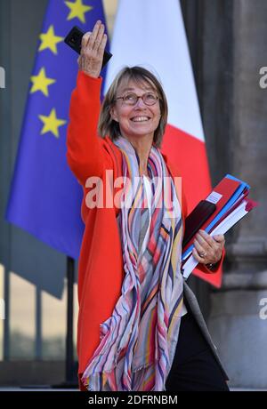 Il Ministro francese della cultura Francoise Nyssen ha lasciato la riunione settimanale del gabinetto al Palazzo Elysee a Parigi, in Francia, il 10 ottobre 2018. Foto di Christian Liegi/ABACAPRESS.COM Foto Stock