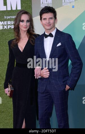 Regina Garina e Oleg Ivenko partecipano alla Premiere del White Crow come parte del 62° BFI London Film Festival a Londra, Inghilterra, il 18 ottobre 2018. Foto di Aurore Marechal/ABACAPRESS.COM Foto Stock