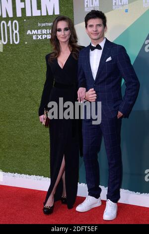 Regina Garina e Oleg Ivenko partecipano alla Premiere del White Crow come parte del 62° BFI London Film Festival a Londra, Inghilterra, il 18 ottobre 2018. Foto di Aurore Marechal/ABACAPRESS.COM Foto Stock