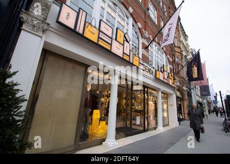 Fendi Luxury Shop al dettaglio Mayfair Londra Foto Stock