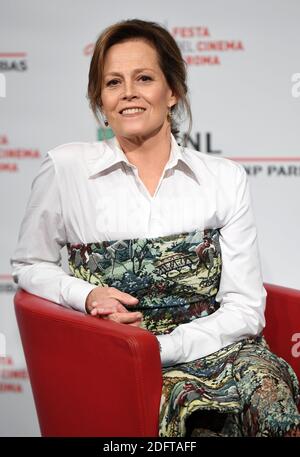 Sigourney Weaver partecipa a una fotocellula durante il 13° Festival del Cinema di Roma all'Auditorium Parco della Musica il 24 ottobre 2018 a Roma. Foto: Eric Vandeville/ABACAPRESS.COM Foto Stock