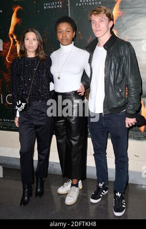 Claire Tran, Gloria Obianyo ed Ewan Mitchell partecipano alla Premiere High Life alla Cinematheque francese di Parigi, Francia, il 05 novembre 2018. Foto di Aurore Marechal/ABACAPRESS.COM Foto Stock