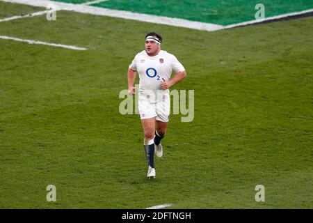 Twickenham, Londra, Regno Unito. 6 Dicembre 2020. International Rugby, Autumn Nations Cup, England Versus France; Jamie George of England Credit: Action Plus Sports/Alamy Live News Foto Stock