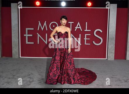 Jihae partecipa alla prima Mmortal Engines a Los Angeles, California, il 5 dicembre 2018. Foto di Lionel Hahn/ABACAPRESS.COM Foto Stock