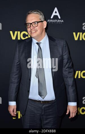 Adam McKay partecipa alla prima mondiale di 'Vice' al Teatro AMPAS Samuel Goldwyn il 11 dicembre 2018 a Beverly Hills, CA, USA. Foto di Lionel Hahn/ABACAPRESS.COM Foto Stock