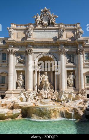 Fontana di Trevi a Roma Foto Stock