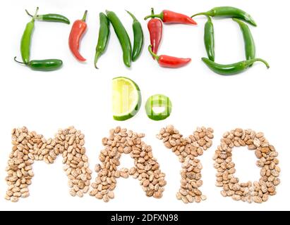 Poster del cibo Cinco de Mayo Foto Stock