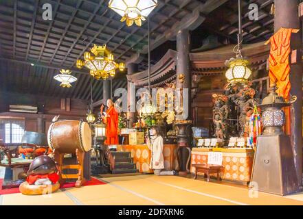 Presso i terreni del Tempio di Shinpuku-ji nella Prefettura di Aichi in Giappone Foto Stock