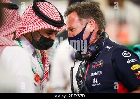 HORNER Christian (gbr), Team Principal di Aston Martin Red Bull Racing, ritratto durante la Formula 1 Rolex Sakhir Grand Prix/LM Foto Stock
