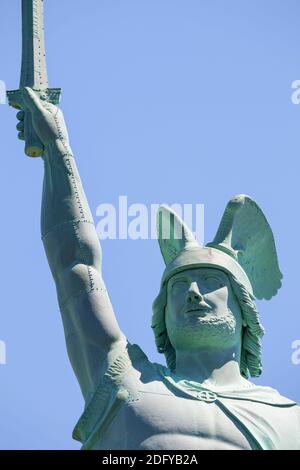 Geografia / viaggio, Germania, Renania Settentrionale-Vestfalia, Foresta di Teutoburg, Detmold, Hermann Monument, Additional-Rights-Clearance-Info-non-disponibile Foto Stock